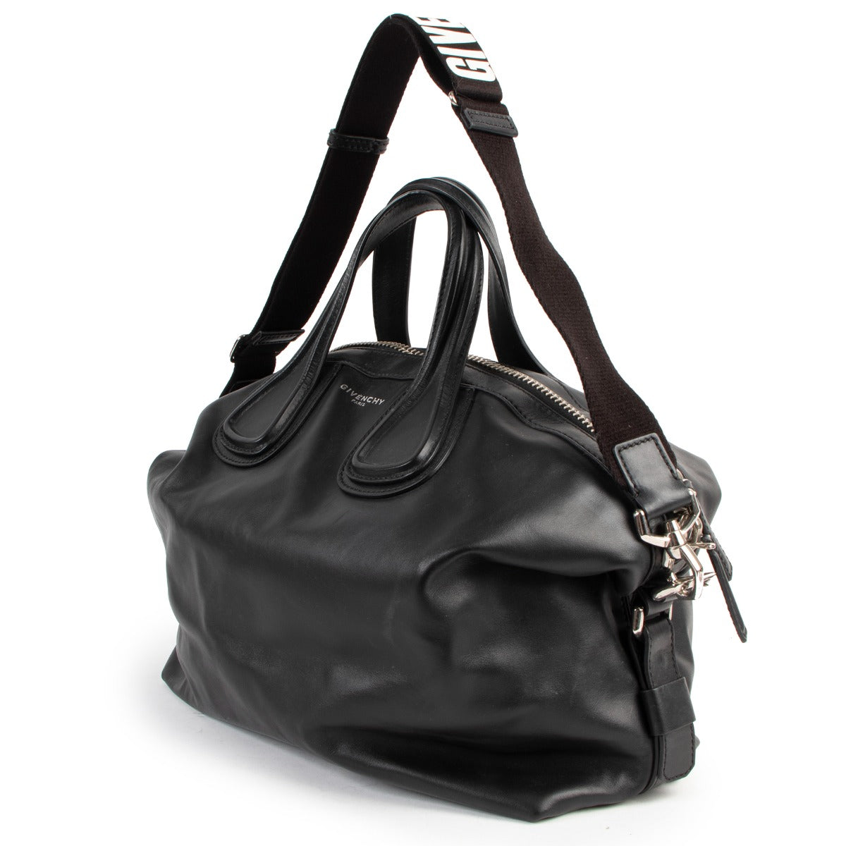 Givenchy Black Medium Nightingale Smooth Leather Handbag