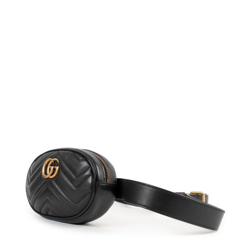 Gucci Black Marmont Belt Bag