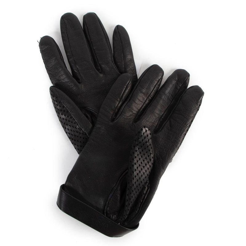 Shop now for your pre-loved, 100% authentic Gucci Perforated Black Leather Gloves at Labellov.