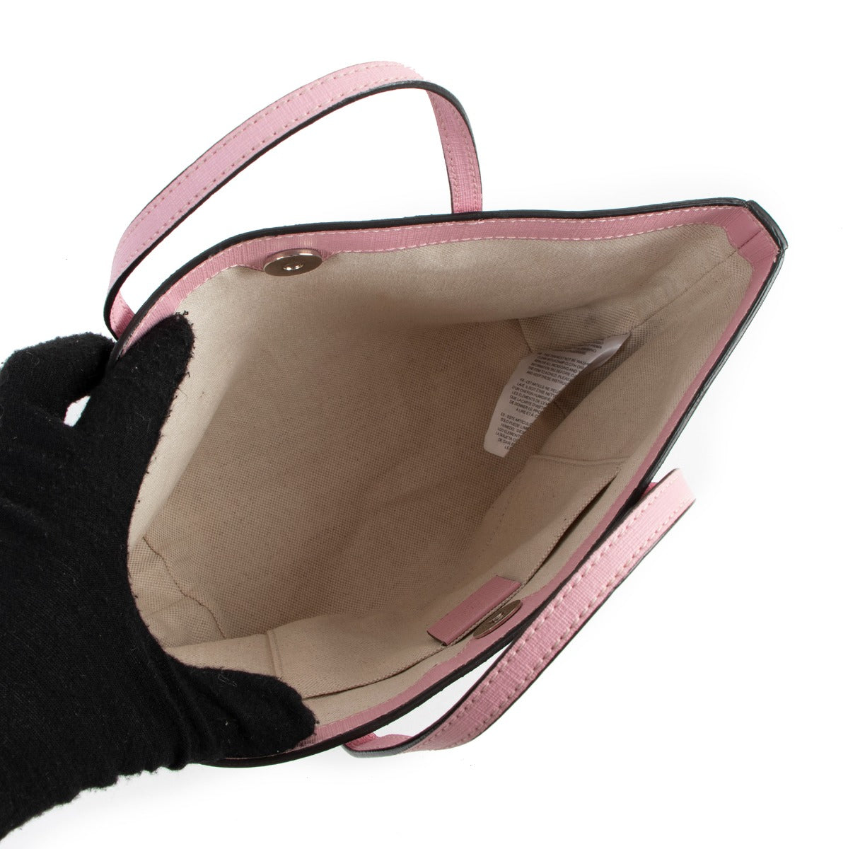 Buy online an authentic second hand Gucci Pink Striped GG Supreme Top Handel Bag in very good condition at Labellov in Antwerp.