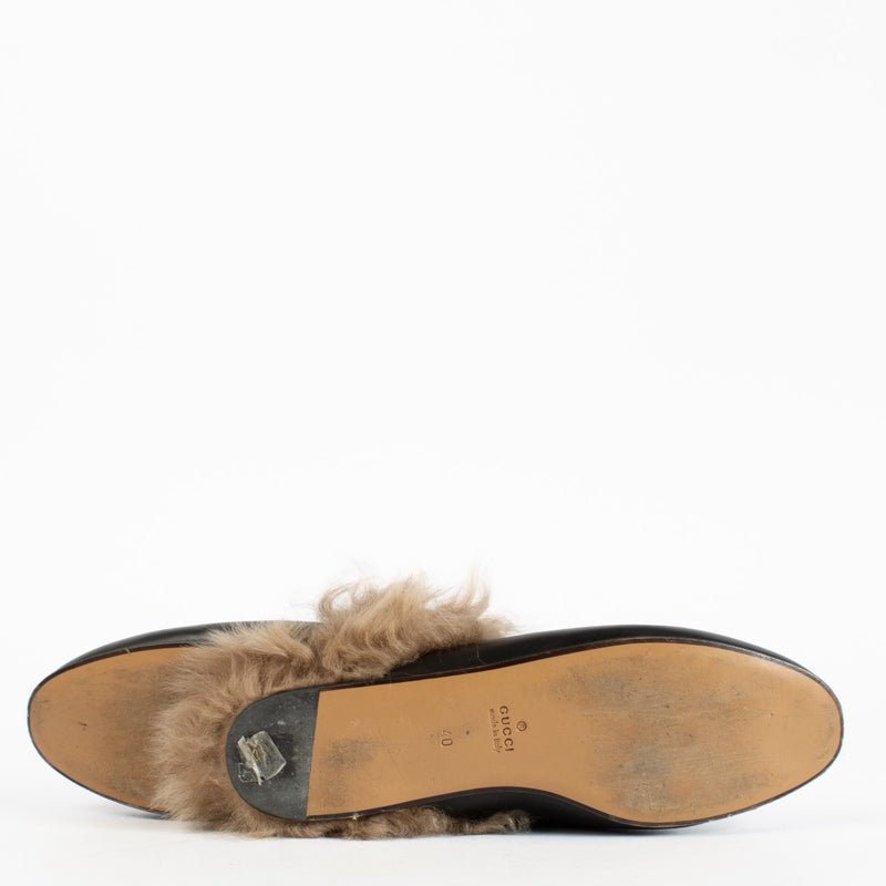 authentic preloved Gucci Black Tiger Fur Loafers on Labellov.com