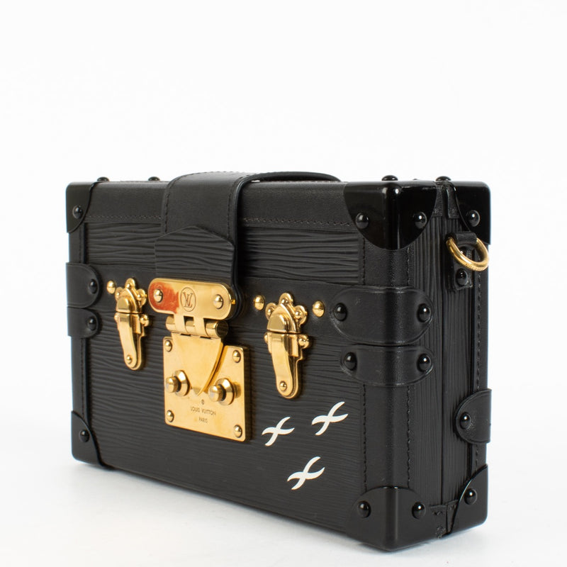 Authentic Second Hand Louis Vuitton Black Épi Petite Malle Clutch on Labellov.com