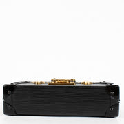 Authentic Second Hand Louis Vuitton Black Épi Petite Malle Clutch on Labellov.com