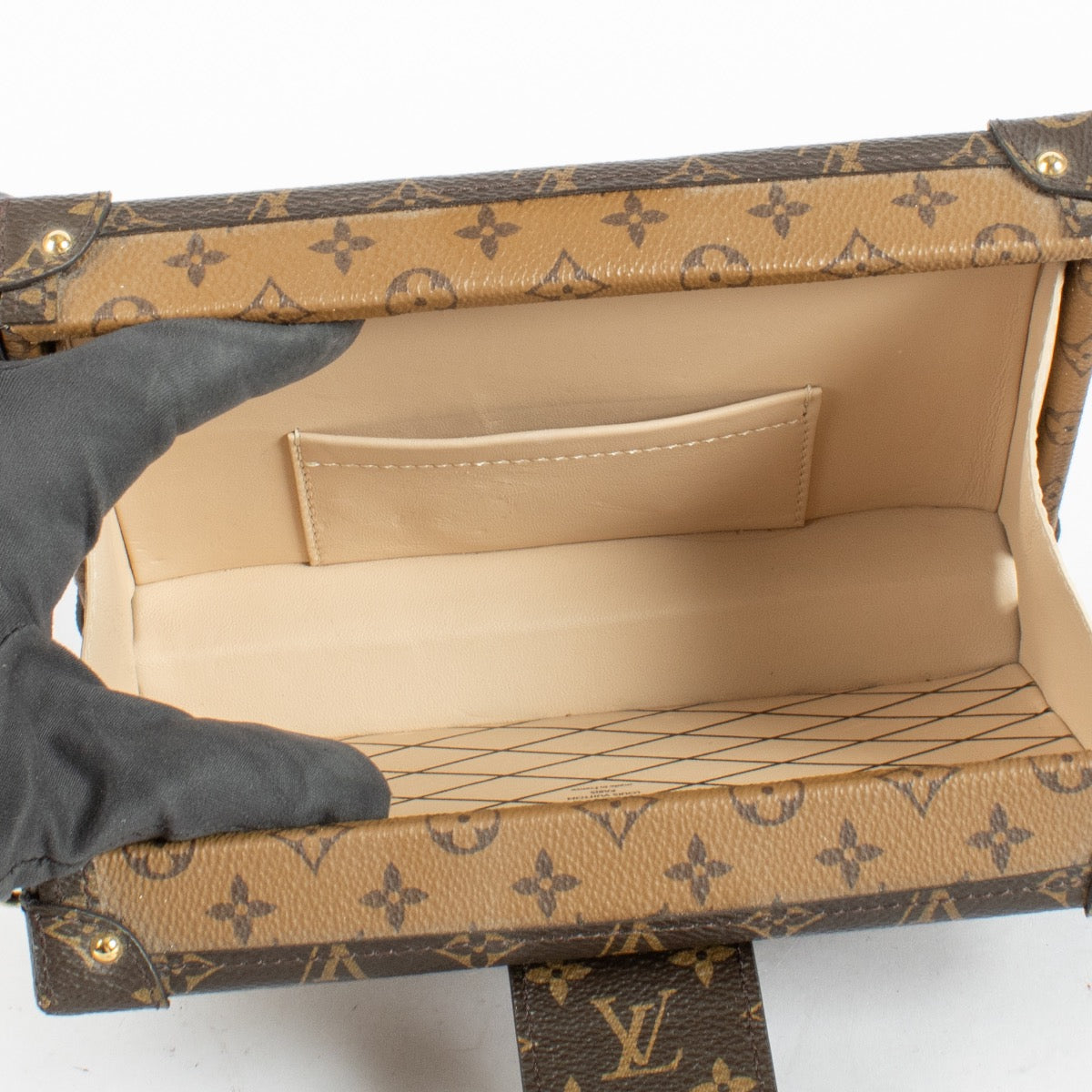Authentic Second Hand Louis Vuitton Monogram Reverse Petite Malle Bag on Labellov.com