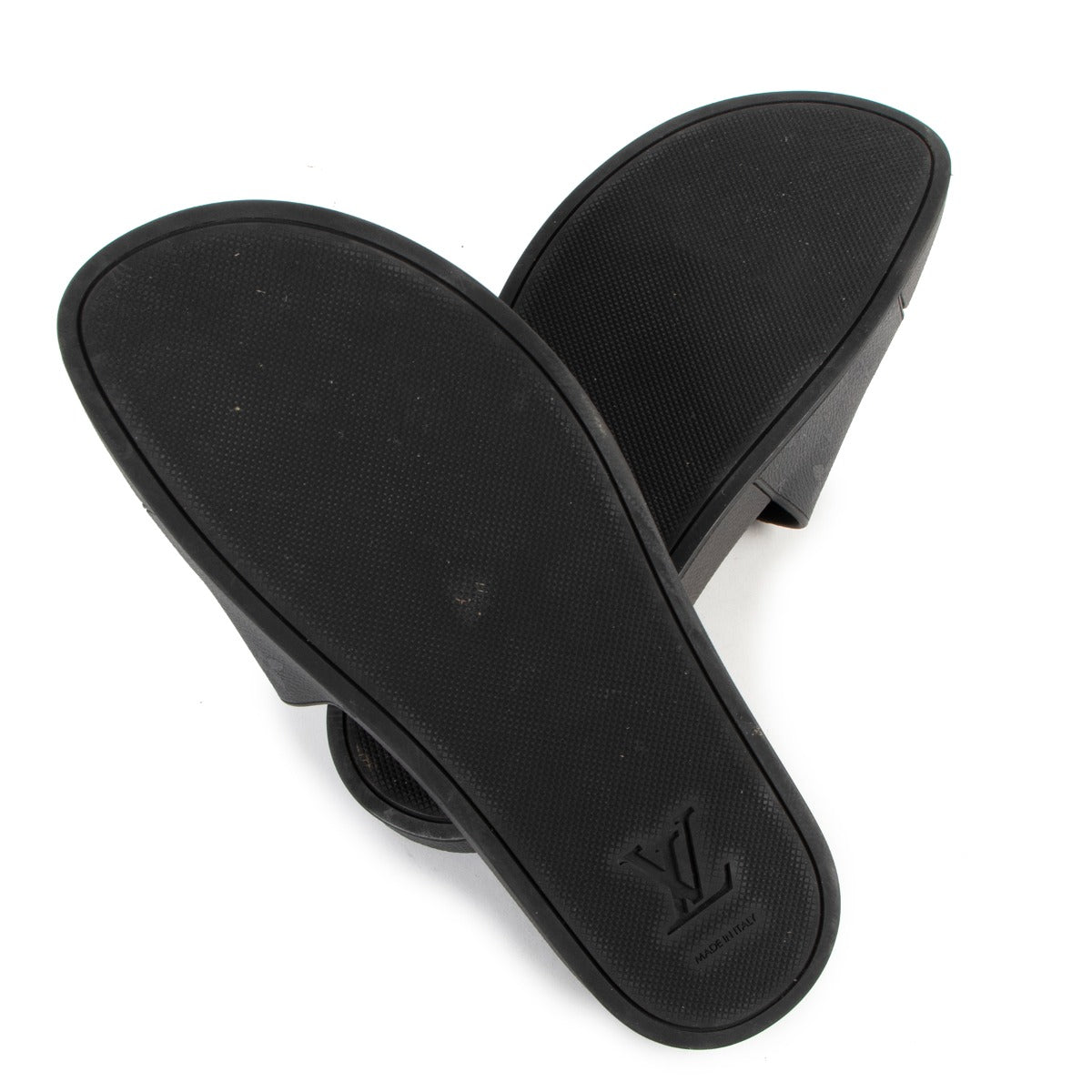 Louis Vuitton Waterfront Mule Black Monogram Slides