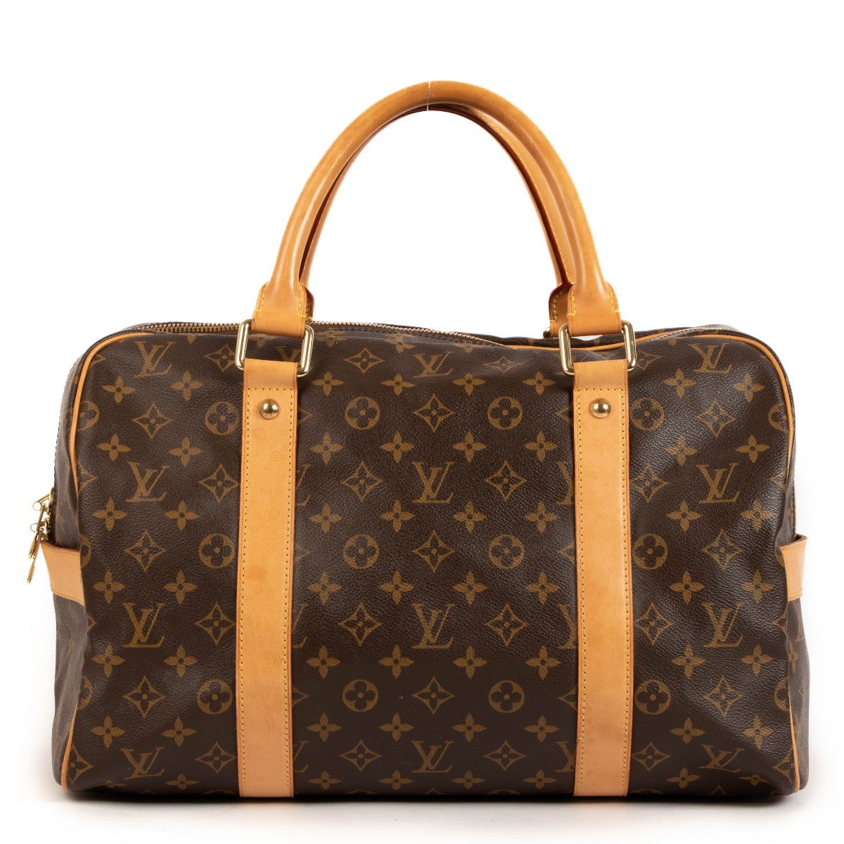 Shop safe online at Labellov in Antwerp, Brussels and Knokke this 100% authentic second hand Louis Vuitton Carryall Compact Travel Bag