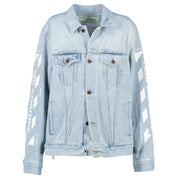 Buy online an authentic second hand Off-White Temperature denim jacket in very good condition at Labellov in Antwerp.