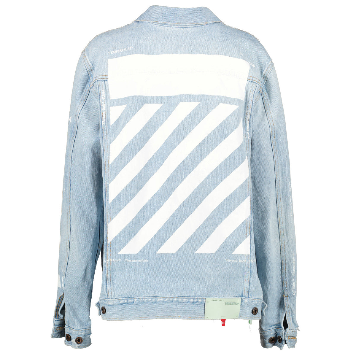 Buy online an authentic second hand Off-White Temperature denim jacket in very good condition at Labellov in Antwerp.