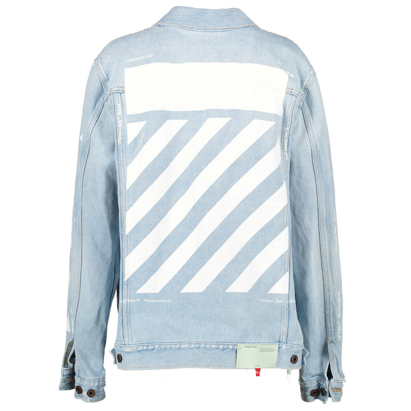 Buy online an authentic second hand Off-White Temperature denim jacket in very good condition at Labellov in Antwerp.