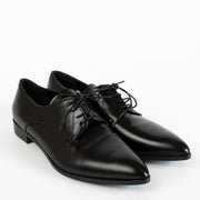 Authentic second-hand Prada Black Leather Flats - Size 38 1/2 on labellov.com
