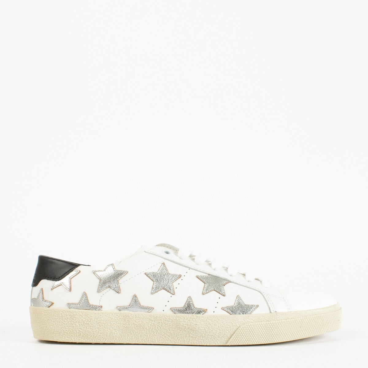 Authentic second-hand Saint Laurent White Star Sneakers - Size 38 on labellov.com