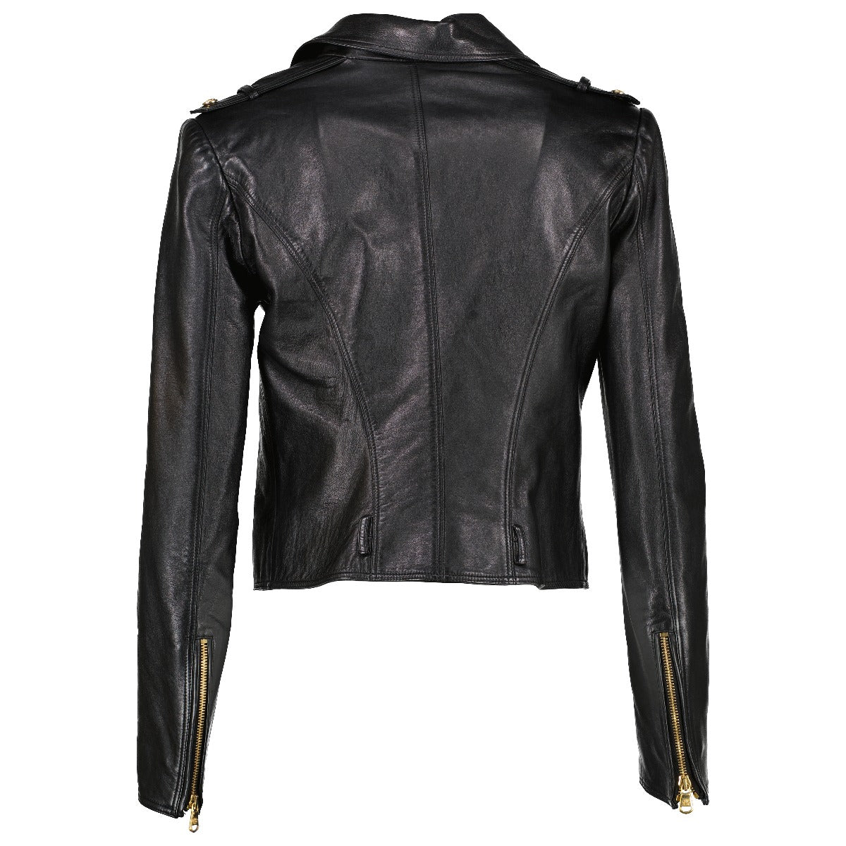 Versace Black Medusa Leather Biker Jacket