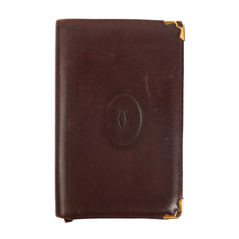 Cartier Burgundy Leather Wallet