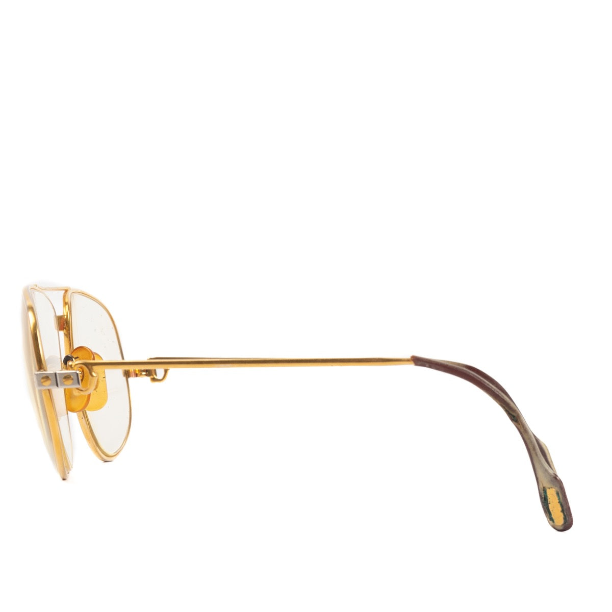 Shop safe online at Labellov in Antwerp, Brussels and Knokke these 100% authentic second hand Cartier Gold Santos Optical Glasses