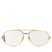 Shop safe online at Labellov in Antwerp, Brussels and Knokke this 100% authentic second hand Cartier Gold Santos Glasses