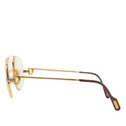 Shop safe online at Labellov in Antwerp, Brussels and Knokke this 100% authentic second hand Cartier Gold Santos Glasses