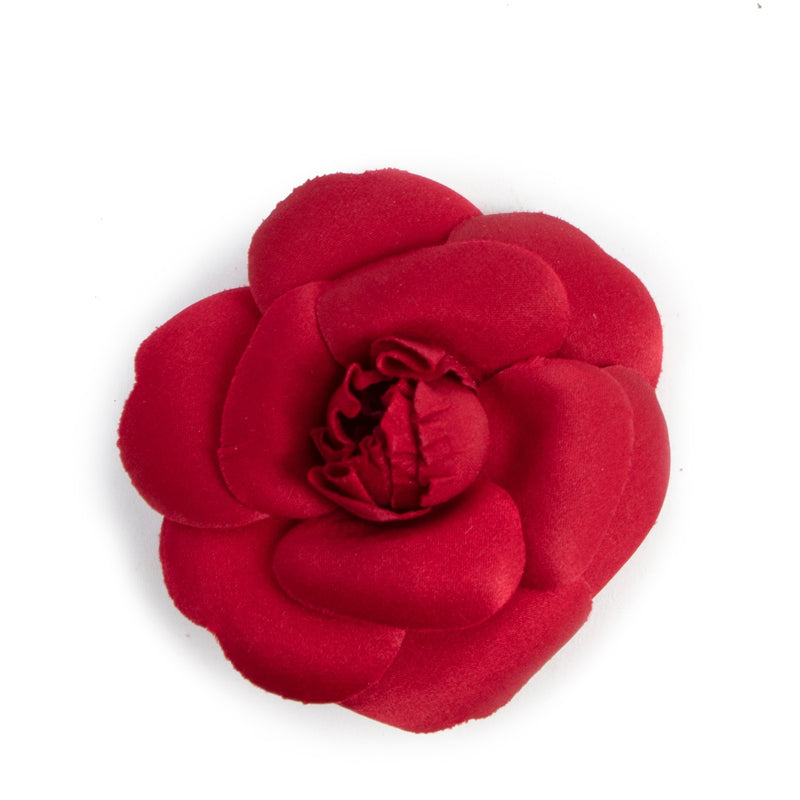 Chanel Rode Camelia Broche