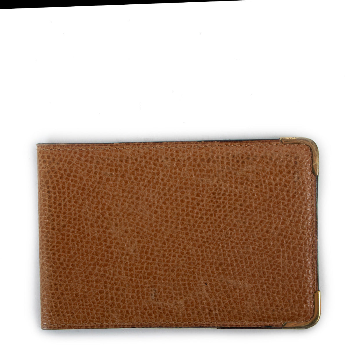 Delvaux Cognac Flap Card Holder