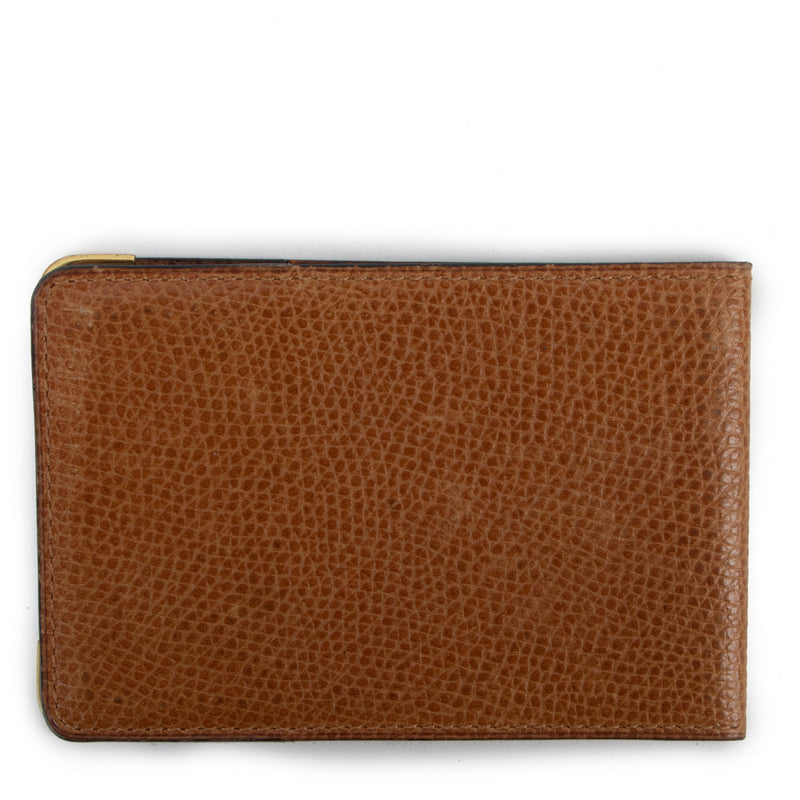 Delvaux Cognac Klep Kaarthouder