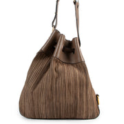 Delvaux Beige Catogan Toile De Cuir Shoulder Bag