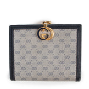 Shop safe online at Labellov in Antwerp this 100% authentic second hand Gucci Blue Monogram Canvas Vintage Wallet