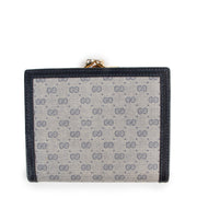 Shop safe online at Labellov in Antwerp this 100% authentic second hand Gucci Blue Monogram Canvas Vintage Wallet
