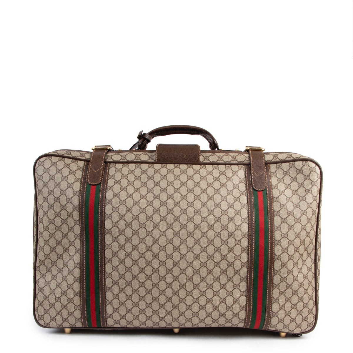 Shop safe online at Labellov in Antwerp this 100% authentic second hand Gucci Monogram Canvas Travel Bag