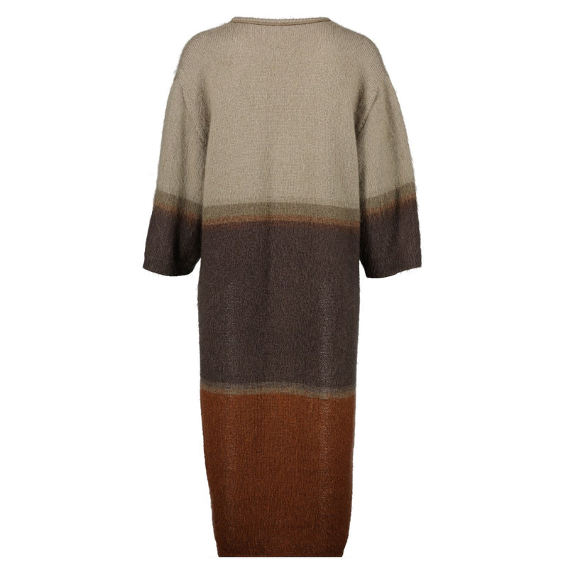 Hermès Brown Mohair Tassel Dress