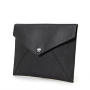 Shop safe online at Labellov in Antwerp this 100% authentic second hand Delvaux Black Message Ambigu Pochette Clutch