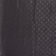 Louis Vuitton Dark Grey Monogram Shawl Silk & Wool Scarf