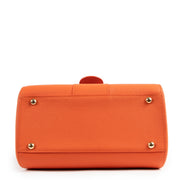 Delvaux Brillant Mini Paprika Orange Rodéo Calf Shoulder Bag