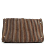 Delvaux Dark Taupe Toile de Cuir Top Handle Bag