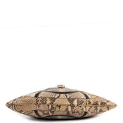 Gucci Jackie Beige Python Patchwork Shoulder Bag