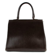Delvaux Brillant MM Box Calf Vintage Handbag