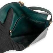 Delvaux Green Leather Vintage Crossbody Bag