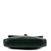 Delvaux Green Leather Vintage Crossbody Bag