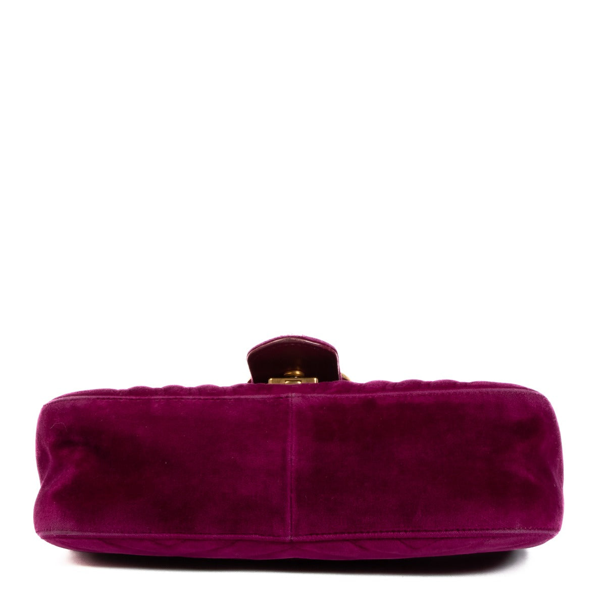 Gucci Kleine GG Marmont Fluweel Paarse Schoudertas