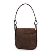 Buy authentic second hand Gucci Brown Suede Nubuck Shoulder Bag in good condition at Labellov in Antwerp.