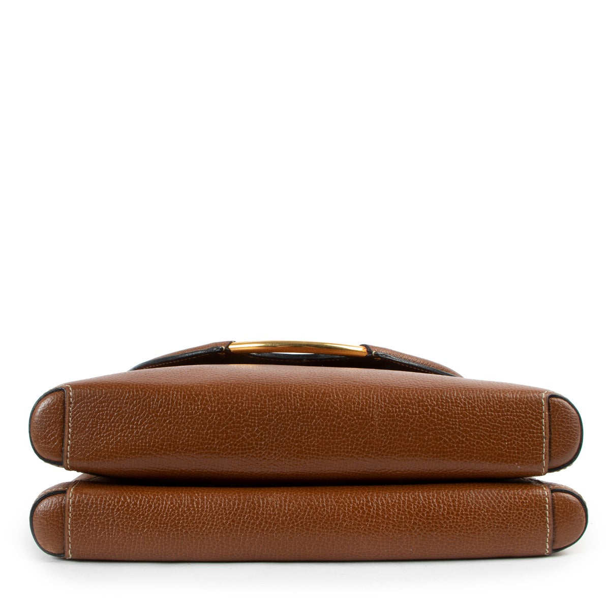 Delvaux Cognac Brown Eclair Shoulder Bag