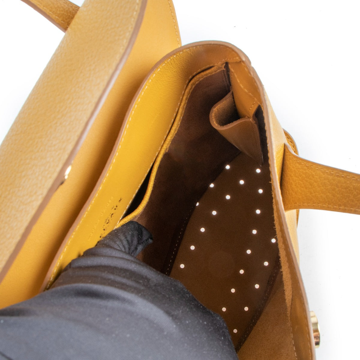 Delvaux Yellow Songe Small Handbag