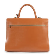 Delvaux Brillant Fauve Leather Briefcase
