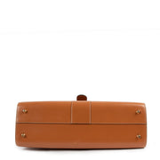 Delvaux Brillant Fauve Leather Briefcase