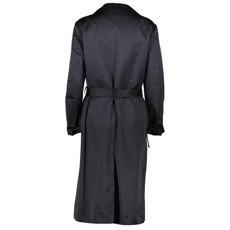 Yves Saint Laurent Reversible Black/Navy Long Coat