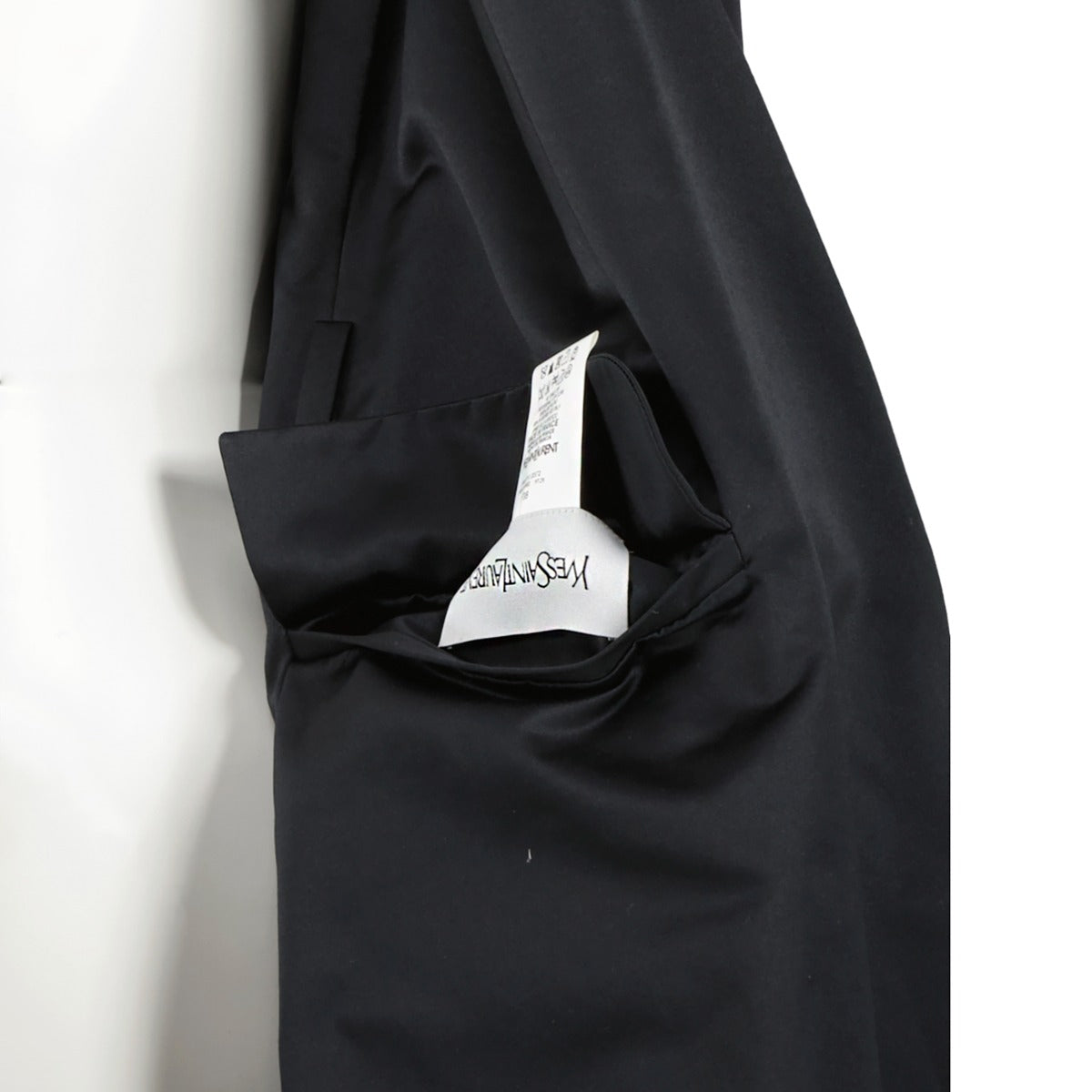 Yves Saint Laurent Reversible Black/Navy Long Coat