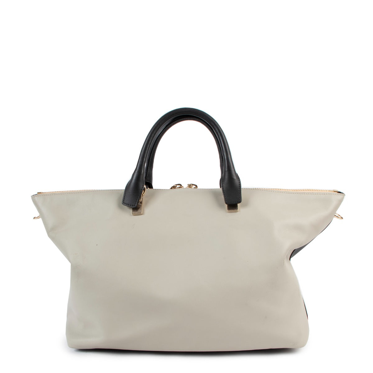Chloé Two Tone Grey & Black Baylee Large Bag