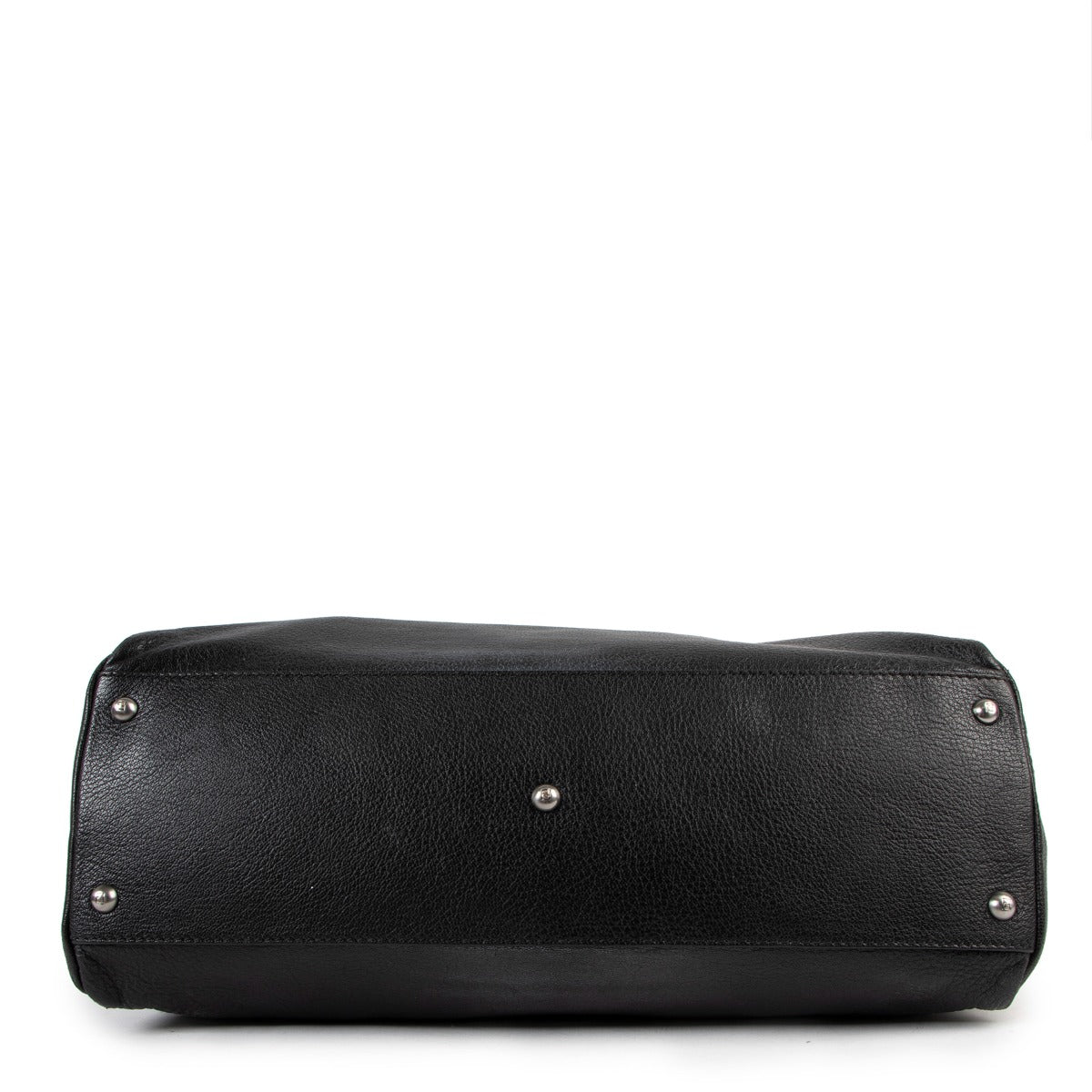 Fendi Black Peekaboo Goatskin Large Handbag