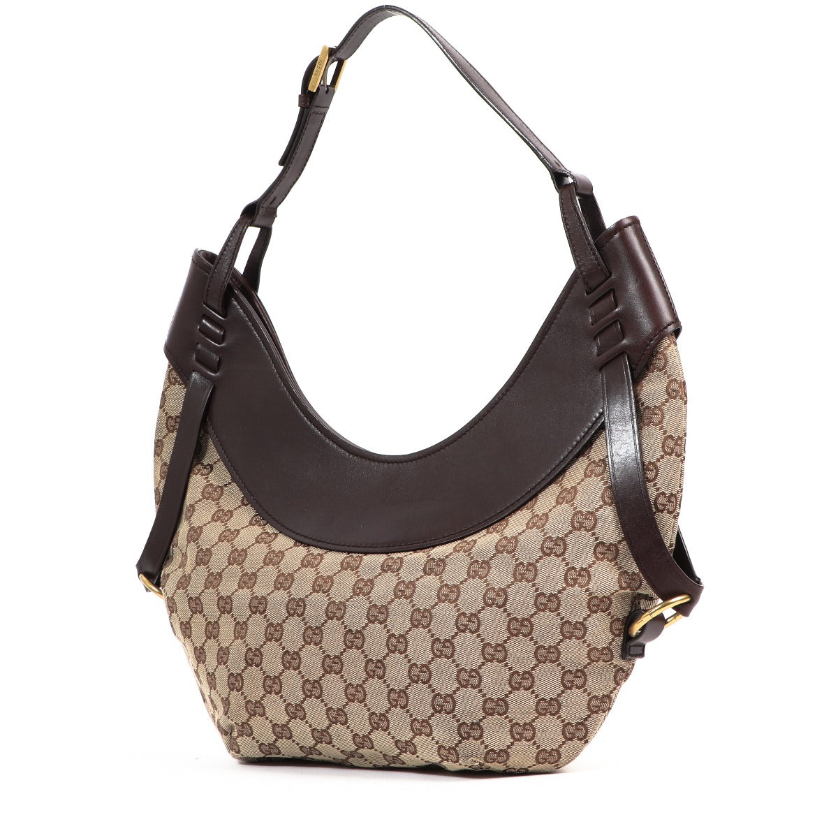 Sac hobo Gucci GG toile en demi-lune