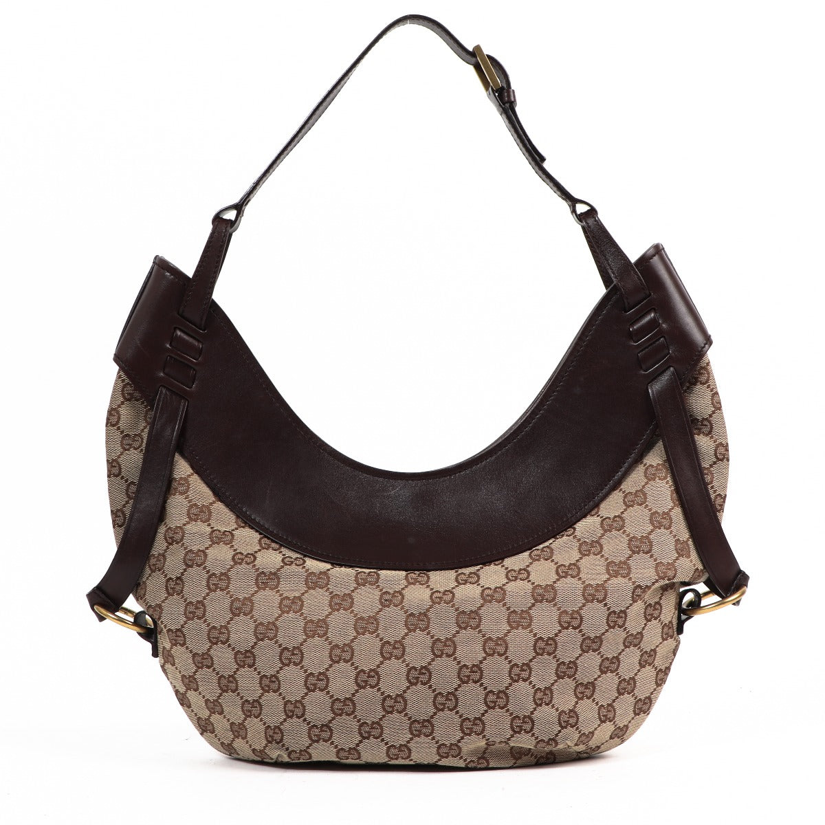 Sac hobo Gucci GG toile en demi-lune