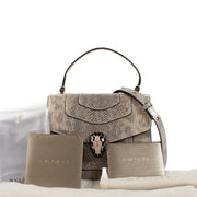 Bvlgari Metallic Karung Serpenti Forever Top Handle Bag