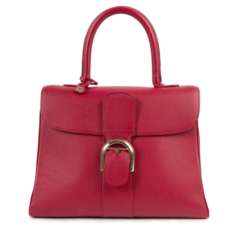 Delvaux Brillant MM Framboise Rodéo Calf Handbag